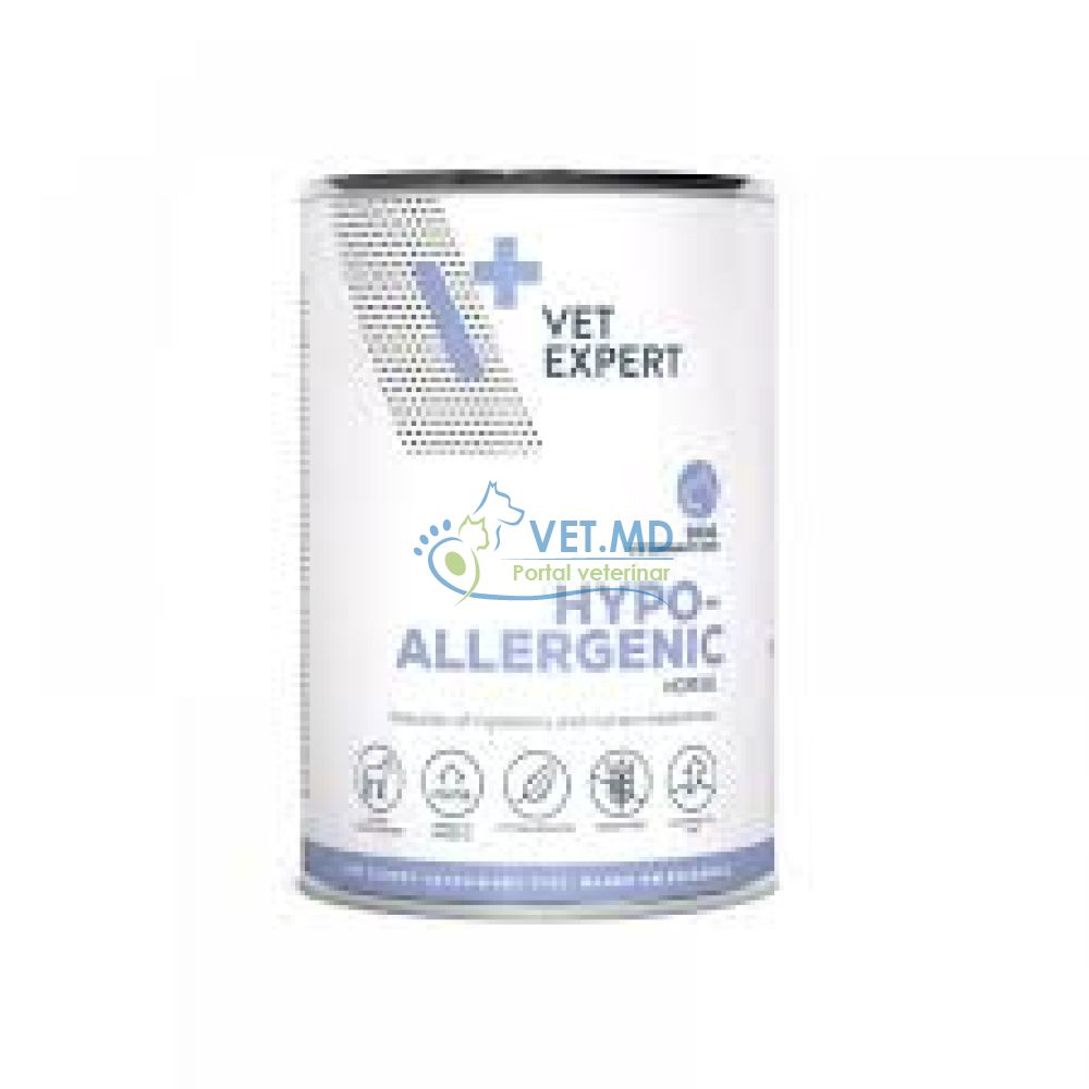 Dieta umeda HYPOALLERGENIC DOG- carne de cal Hrană dietetică completă
